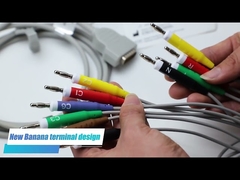 12 câbles détachables flexibles MAC1100 22341808 Ge Ecg d'avances